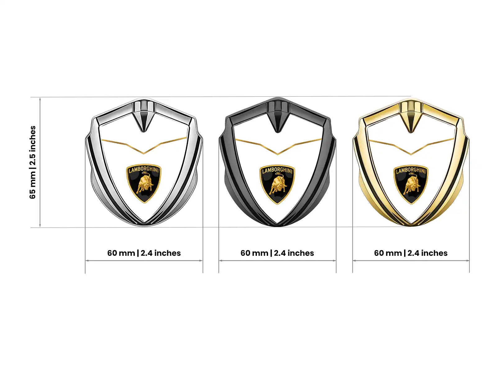 Lamborghini Emblem Metall Abzeichen Robuster Premium Bau
